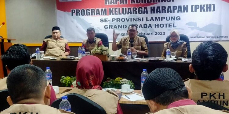 Tingkatkan Sinergitas, Dinsos Lampung Gelar Rakor Bersama Korwil dan Korkap PKH se-Lampung